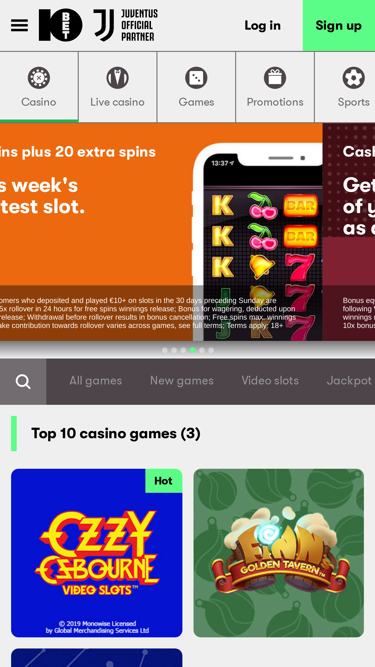 10Bet app Screenshot 10Bet app Screenshot