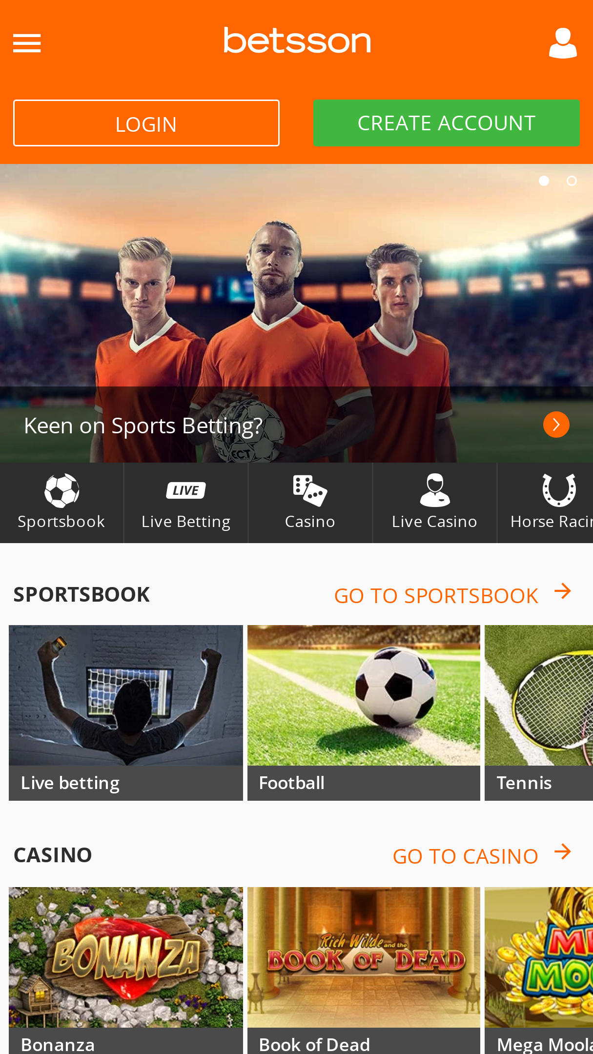 betsson app Screenshot betsson app Screenshot