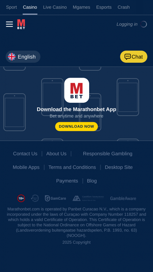 Marathonbet app Screenshot