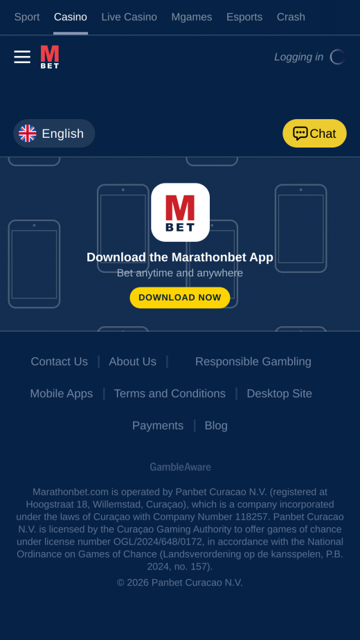 Marathonbet app Screenshot
