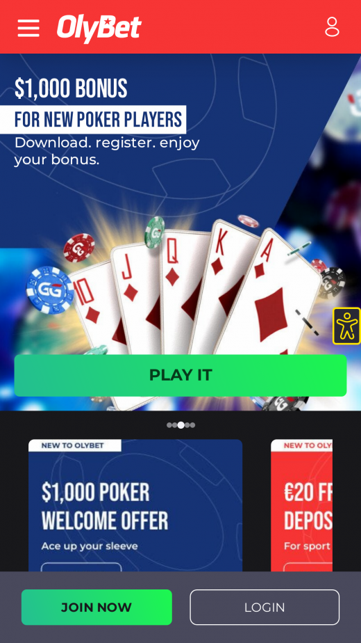OlyBet app Screenshot