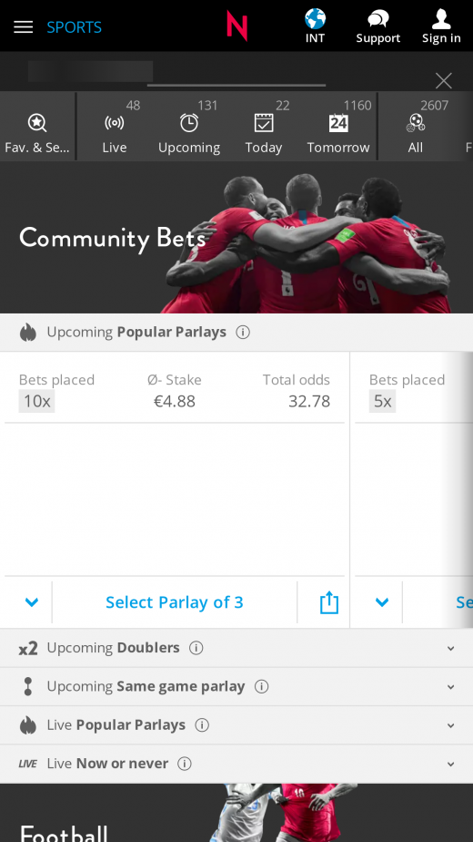 NEO.bet apps Screenshot