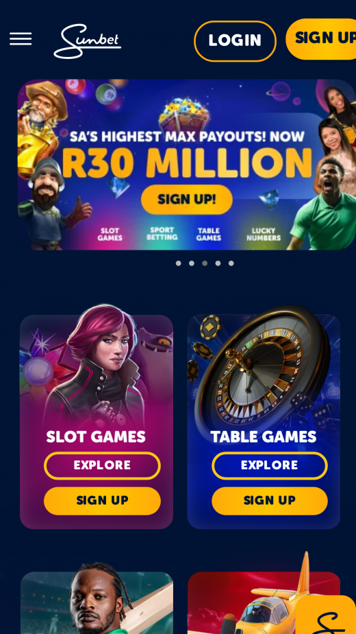 Sunbet apps Screenshot