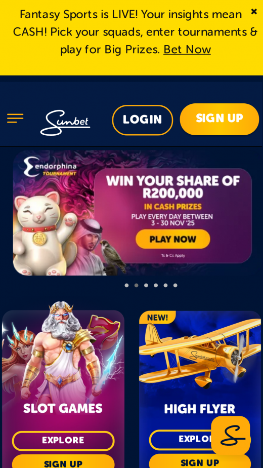 Sunbet apps Screenshot