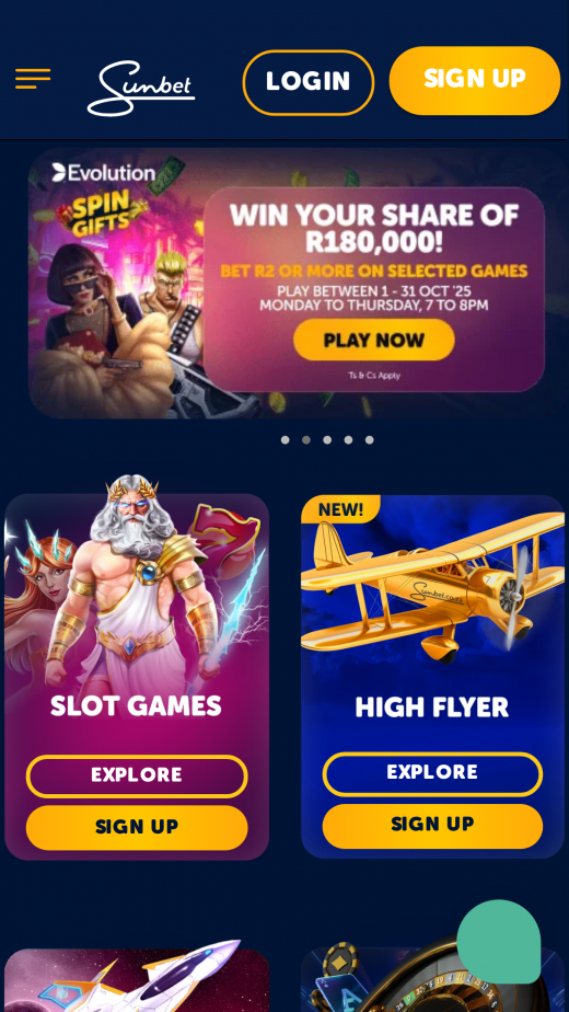 Sunbet apps Screenshot Sunbet apps Screenshot