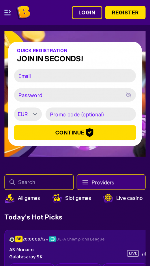 Bonusbet Apps Screenshot