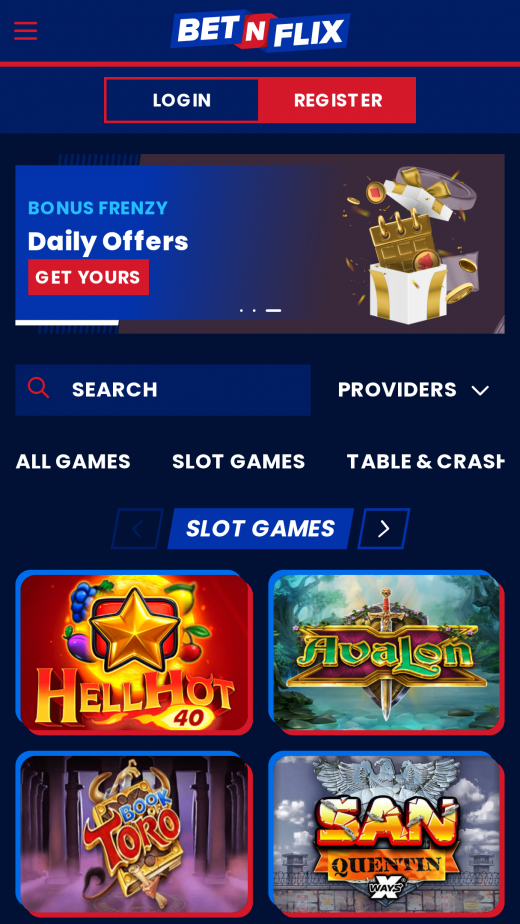 BetNFlix Apps Screenshot BetNFlix Apps Screenshot