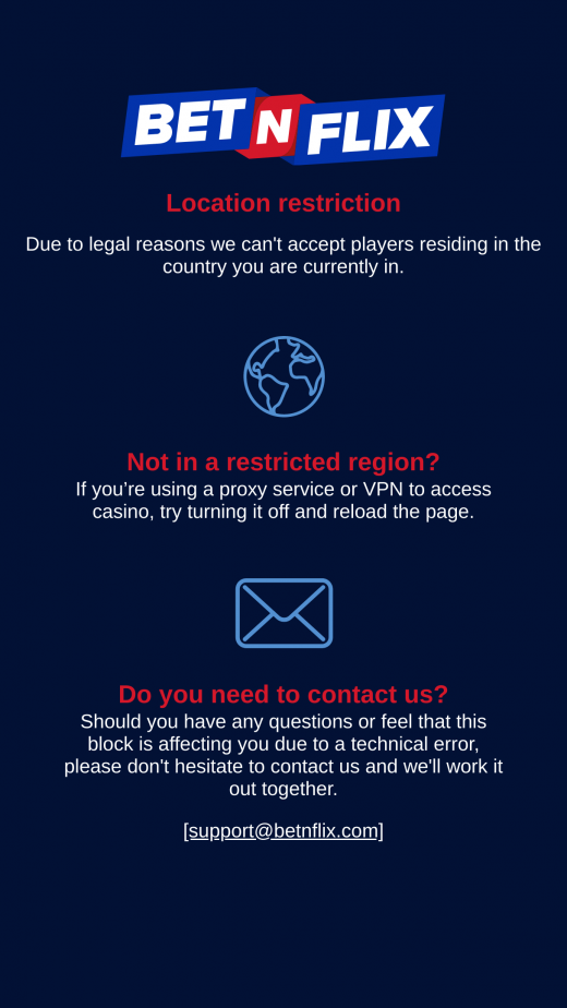 BetNFlix Apps Screenshot