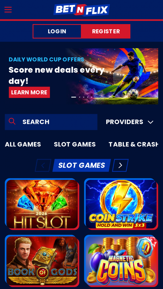BetNFlix Apps Screenshot