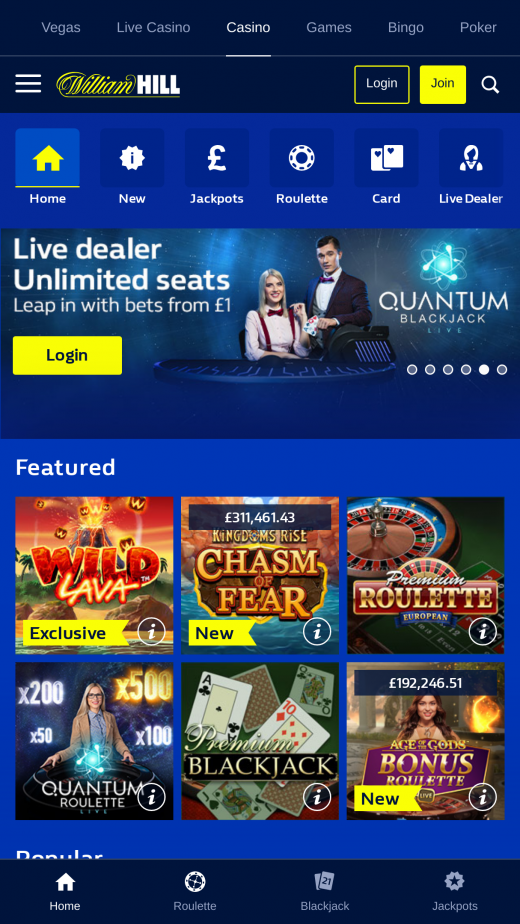 William Hill App Update