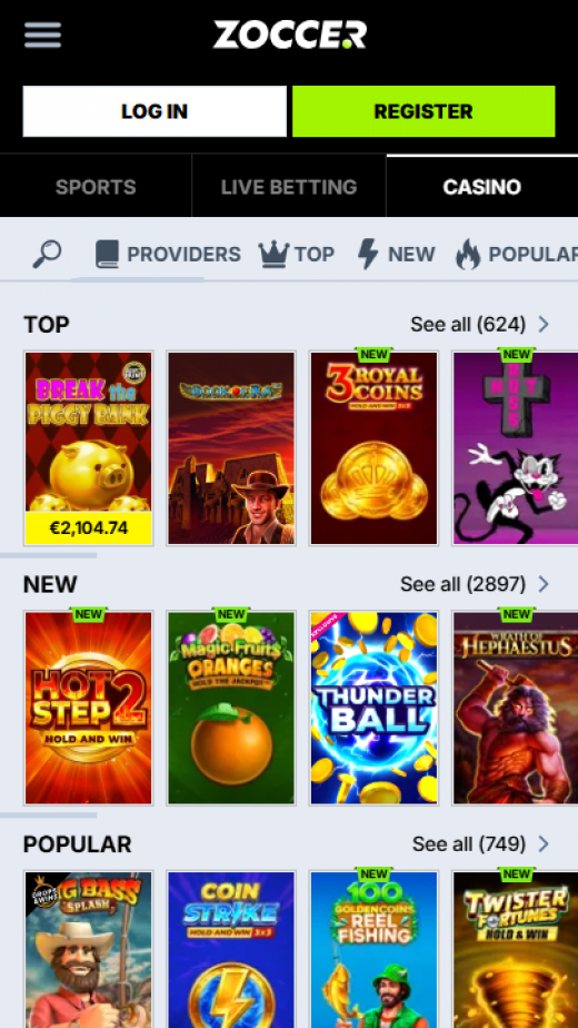 Zoccer Apps Screenshot