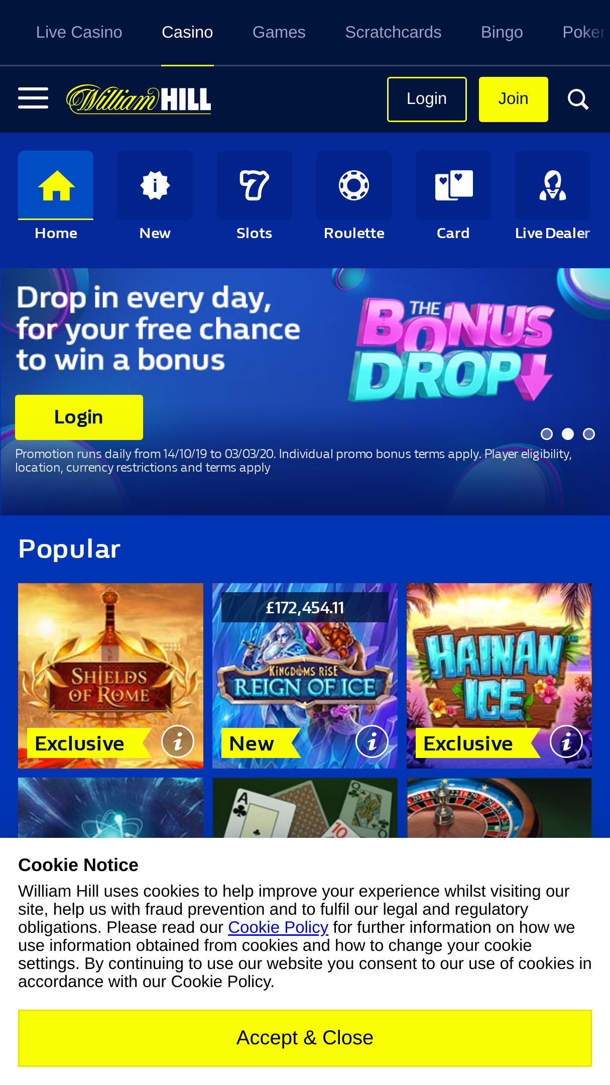 William Hill app Screenshot William Hill app Screenshot